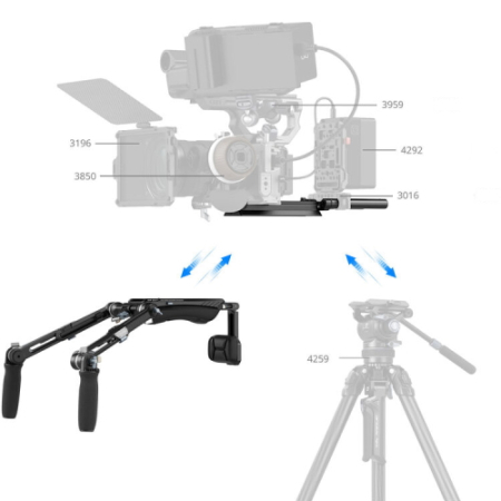 SmallRig 4181B SR007 Pro - zestaw, profesjonalny rig na ramię/naramienny (All-In-One)